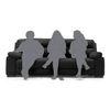 Thiene 3 Seater Leather Sofa in Licorice Colour