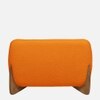 Amala Velvet 1 Seater Sofa in Orange Colour