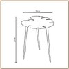 Cosmo Aluminium Side Table in  Finish - Set of 2
