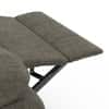 Griffin Fabric Three Seater Recliner in Carbon Grey Colour