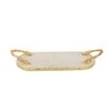 Marble Serving Tray oval With Metal Handle