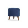 Julian Solid Wood  Ottomon in  Blue Colour
