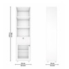 Solicitor Bookshelf In Frosty White Finish