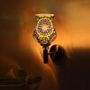 Devansh Metal Electric Wall Light in Gold Colour with Multi Shade Count of 1 Light