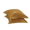 Stoa Paris Satin Pillow Covers,  Premium Plain Pillow Cover Set of 2, 68L x 45W cms - Eternal Glow