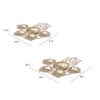 Laxmi Ganesh Urli Set Of 2 In Gold Colour