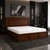 Sahaj Solid Wood Comfort King Bed Box Storage Provincial Teak Finish Mattress 72 x 78 Inches