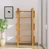 Hexa Engineered Wood Bookshelf Multipurpose Storage Rack in Giant Wood and Frosty White