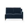 Abbey Sectional Sofa (Colour : Sea Port Blue Velvet, Cushion : Hard, Seater : Left Aligned 2 Seater + Left Aligned Chaise)