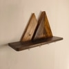Solitaire Wooden Wall Shelf Organiser With Key Holders