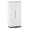 Baltoro Engineered Wood Tall Shoe Rack in White Finish