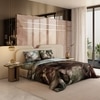 Stoa Paris 300TC UltraSatin King Size Comforter,  Lightweight, Moss, Brown Gold