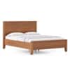 Toledo Solid Wood King Non Storage Bed with Bedside Table (Standard) – Amber Walnut Finish