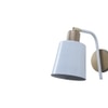 Two-Way White Metal Wall Light