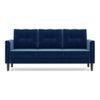 Winston 3 Seater Fabric Sofa (Marine Blue)