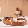 Ireka Home Atithi Wooden Serving Tray with Iron Handles – Small