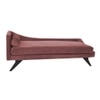 Euclid Velvet Chaise Launger in Pink Colour
