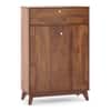 Webster 15 Pair Shoe Rack With Drawer in Sheesham Finish