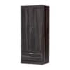 Dyson 2 Door 1 Drawer Sheesham Wood Wardrobe Cheris Walnut Finish