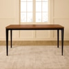 Shakur Solid Wood 6 Seater Dining Table in Brown Finish