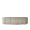 Zenliving Wood Left Aligned 3-Seater With Upholstery Non Storage Sofa In Grey Colour