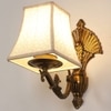 Eliante Cloth Shade Wall Lights Mild Steel & Fabric Material Antique & Cream Finish