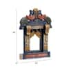Desert Art Wooden Peacock Jharokha Wall Frame 18 Inch in Blue Colour