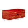 D'Dass Red Wooden Shelf Style Temple For Pooja In Home and Office