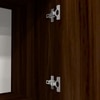 8 Shelves Semi Open Multipurpose Matrix Kitchen Cabinet In Asian Walnut Finish