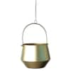 Hanging Wine Planter Set Of 2 In Gold Colour