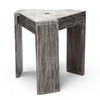 Avina Sheesham Wood End Table / Tea Table in Rustic Grey Matte Finish