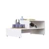 Hexa Engineered Wood Modern Center Table For Living Room In Frosty White