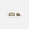Samriddh 2 Seater Sofa In Beige Colour