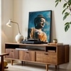 The Castle Decor Lord Buddha Wall Painting Framed Artwork 20x30 Inch Style 4