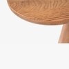 Hump Solid Wood Oak Console Table in Brown Colour