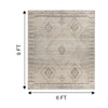 Jaipur Rugs Soft Abstract Wool Silk Knotted Rug White 8x10 ft