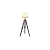 Aubre Off White Cotton & Silk Mix Shade Floor Lamp