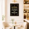 The Castle Decor Alcohol Quote Wall Art Framed Painting 14x20 Inch