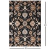 Presto Black Traditional Hand Tufted Wool Carpet 4X6 Feet