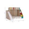 Sleep Nâ€™ Slide Bunk Bed with Slide and Storage in Oak Colour BKBB024