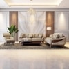 Veronica 3 Seater Fabric Sofa in Honey Beige Colour