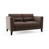Lewis Sofa (Colour : Daschund Brown, Cushion : Soft, Seater : 3+2)