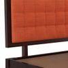 Florence Queen Size Solid Wood Drawer Storage Bed In Mahogany Finish & Lava Colour