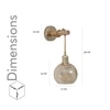Townshend  Shine Brass Metal Finish Wall Light