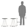 Ostra Solid Wood Side Table in Natural Finish