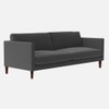 Tharoli Velvet 3 Seater Sofa in Grey Colour