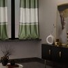 Stoa Paris Satin Window Curtain, 70% Blackout Curtains,   Privacy Lining, Pack of 2, Versailles - Majestic Meadow