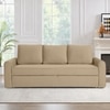 Clevam 3 Seater Pull Out Sofa cum Bed  in Beige Colour