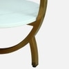 Metality Metal Side Table in Gold Colour