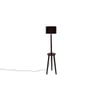 Fiona Black Cotton Shade Floor Lamp